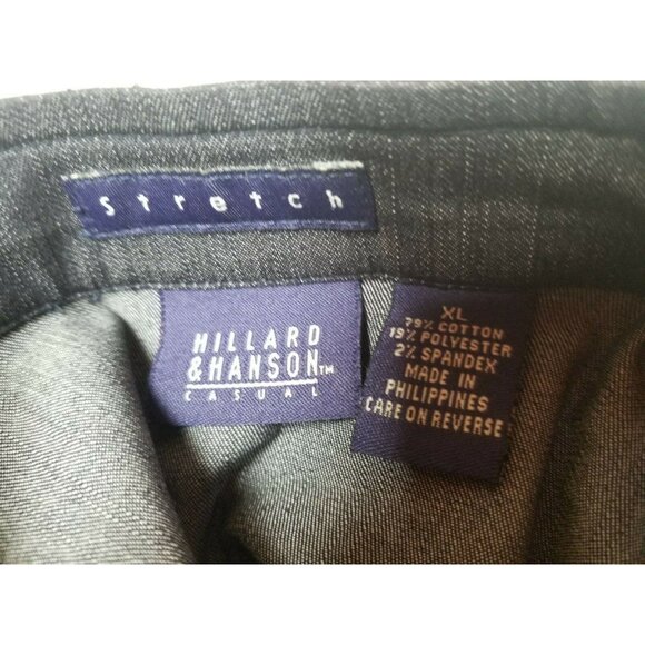 Hillard & Hanson Womens XL Denim Black Casual Jacket Full Zip Stretch Pockets - Picture 2 of 8